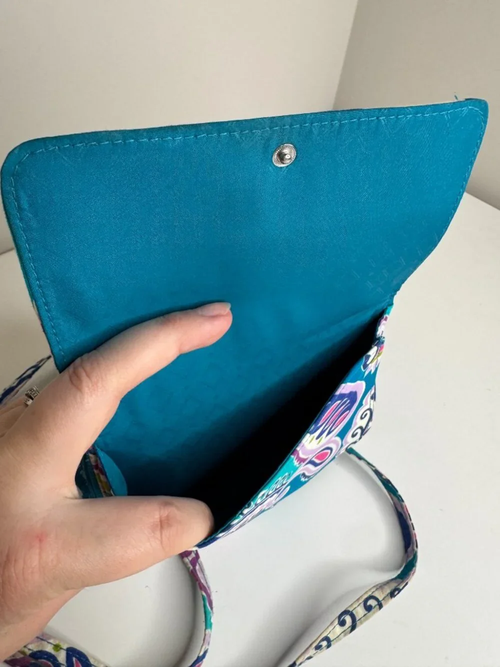Vera Bradley Crossbody Wallet 24375-N11, 5120004513, 200254 Removable Strap Quil